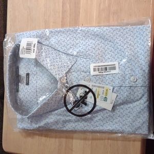 Michael Kors casual button down S/S shirt.XXL.Light blue.NWT
